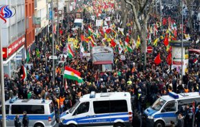 الشرطة الألمانية تفرق تظاهرة مؤيدة للأكراد