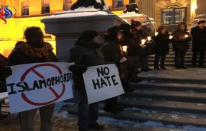 تجمع في ذكرى الإعتداء على مسجد كيبيك في كندا