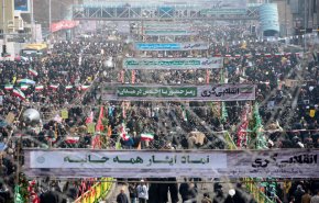 نمایش اقتدار موشکی انقلاب اسلامی در مسیر راهپیمایی 22 بهمن
