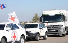 الصليب الأحمر: قافلة إغاثة من 46 شاحنة تتحرك صوب الغوطة