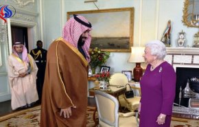 دیدار ولیعهد عربستان با ملکه انگلیس 