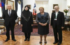 مساعدة الرئيس الإيراني تلتقي الرئيسة الشيلية السابقة