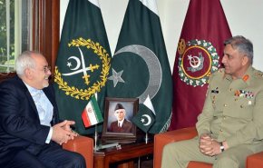 گفت‌وگوی ظریف با فرمانده کل ارتش پاکستان