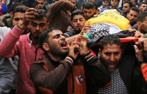 فيديو وصور. تشييع جثمان شهيد فلسطيني في غزة

