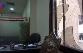 حمله خمپاره ای به دفتر رادیو تلویزیونهای اسلامی در دمشق+ عکس