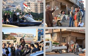 زندگی عادی در حمص پس از تجاوز سه کشور به سوریه/ تظاهرات مردم سوریه در اعتراض به تجاوز موشکی + عکس