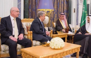 دیدار دبیرکل سازمان ملل با شاه سعودی در ریاض