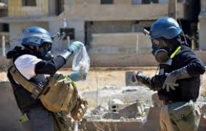 نبش قبر قربانیان دوما توسط کارشناسان منع تسلیحات شیمیایی

