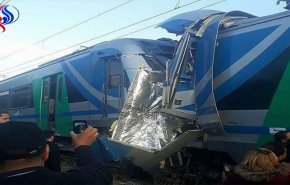قتيل و60 مصابا بحادث تصادم قطارين في تونس