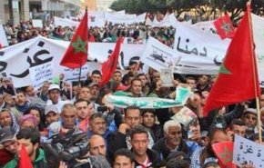 مسيرة تضامنية مع فلسطين في المغرب 