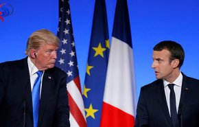 ترامب يستعرض مع ماكرون الملفات الدولية
