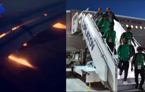 بالفيديو... طائرة منتخب السعودية تنجو من كارثة 