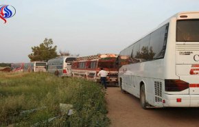 121 حافلة تصل الفوعة وكفريا لإخراج الأهالي المحاصرين