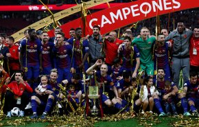 برشلونة يفوز بكأس السوبر الإسبانية بعد نهاية مثيرة