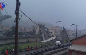 عشرات القتلى بانهيار جسر في مدينة جنوة الإيطالية+فيديو