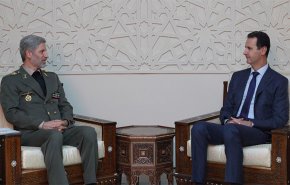 وزير الدفاع الايراني يلتقي بالرئيس السوري في دمشق