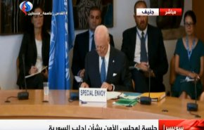 جلسه شورای امنیت پیرامون سوریه | دی‌میستورا: سازمان ملل امده آست تا غیرنظامیان را از ادلب خارج کند/ بشارجعفری: سرمایه‌گذاری برای حفظ تروریسم در سوریه با شکست مواجه شده است