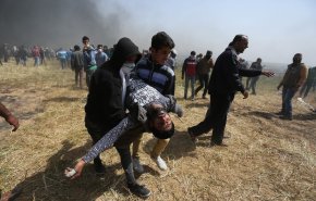 بالصور.. استشهاد فلسطيني في غزة برصاص الإحتلال