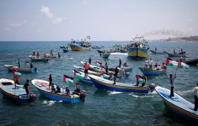  الاحتلال بطلق النار على المسير البحري 9 لكسر الحصار بغزة +فيديو