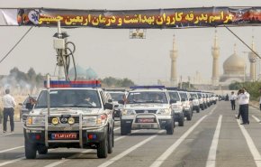 شاهد.. 900 سيارة إسعاف إيرانية تتوجه لخدمة زوار الأربعين+فيديو وصور