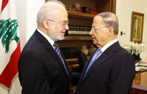 دیدار وزیر خارجه عراق و رئیس‌جمهور لبنان