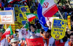 طهران تستبق الحظر الاميركي بمسيرات مناهضة لواشنطن