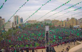 شاهد.. حماس تبدأ مهرجان انطلاقتها الـ