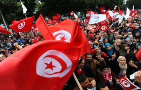 تونسی ها سالگرد انقلاب تونس را جشن گرفتند
