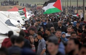 آماده شدن مردم نوار غزه برای چهل‌ و سومین راهپیمایی بازگشت