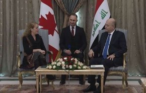 الرئيس العراقي يبحث مع حاكمة كندا إعادة إعمار بلاده