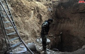 کشف تونل‌های پیچ در پیچ تروریست‌ها در اطراف دمشق
