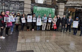 تجمع فعالان ایرلندی در همبستگی با زندانیان عقیدتی بحرین