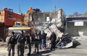 تخریب ساختمان فلسطینی در قدس اشغالی