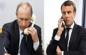 بوتين وماكرون بحثا في اتصال هاتفي الوضع في سوريا