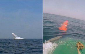 فیلم شلیک موشک کروز از زیردریایی غدیر