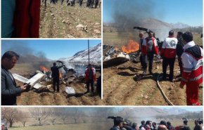 شهادت 5 نفر بر اثر سقوط بالگرد اورژانس در چهارمحال و بختیاری