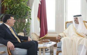 ليبيا محور الحديث بين امير قطر مع السراج 