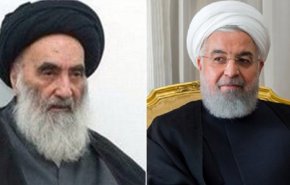 شاهد... ما هي رسالة اللقاء بين آية الله السيستاني والرئيس روحاني