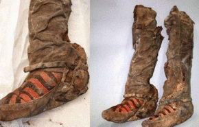 مومياء قديمة عمرها 1500 عام وحذائها تشبه حذاء أديداس