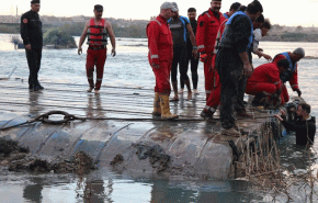 بالصور.. 'عبارة الموصل' بعد رفعها من النهر