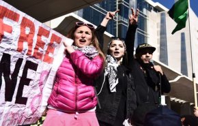 مخالفان «آیپک» در واشنگتن تظاهرات کردند + فیلم