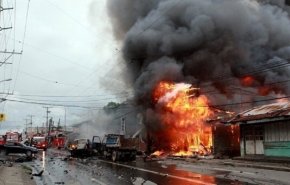 انفجار مطعم بهجوم ارهابي في جنوب الفلبين

