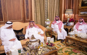 شاهد..ظهور للملك سلمان وابن زايد في أحد مطاعم الرياض