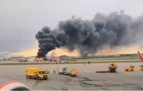 تلفات آتش‌سوزی هواپیمای روسی به 41 نفر رسید