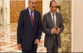 دیدار ژنرال حفتر با رئیس جمهور مصر