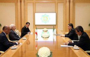 ظریف با رییس جمهوری ترکمنستان دیدار کرد