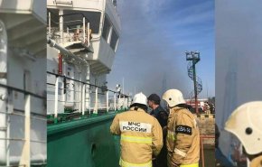 انفجار نفتکش روس در دریای خزر 2 کشته بر جا گذاشت