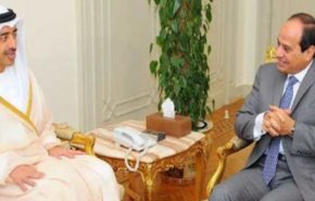 دیدار وزیر خارجه امارات با رئیس‌جمهور مصر