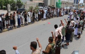تظاهرات اهالی الحدیده در اعتراض به ادامه تجاوزات دشمن  