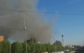 بالصور..حريق كبير في دائرة احوال المنصور ببغداد